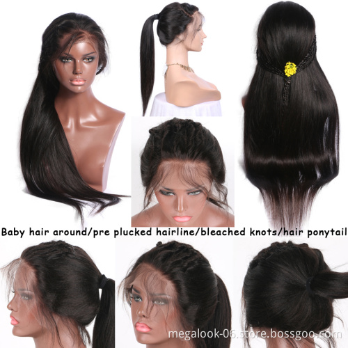 2020 Hot Selling Wholesale Free Shipping Cuticle Aligned Unprocessed Brazilian Hair Virgin Human Hair Full Lace Wigs